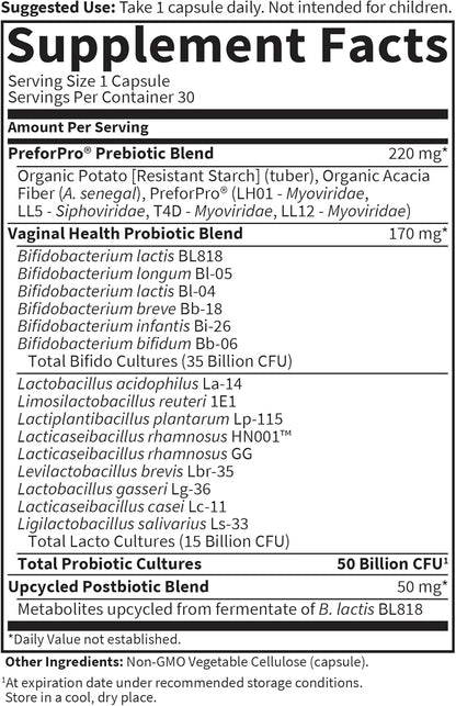 Garden of Life Prebióticos completos 3 en 1 para mujeres -  30capsulas