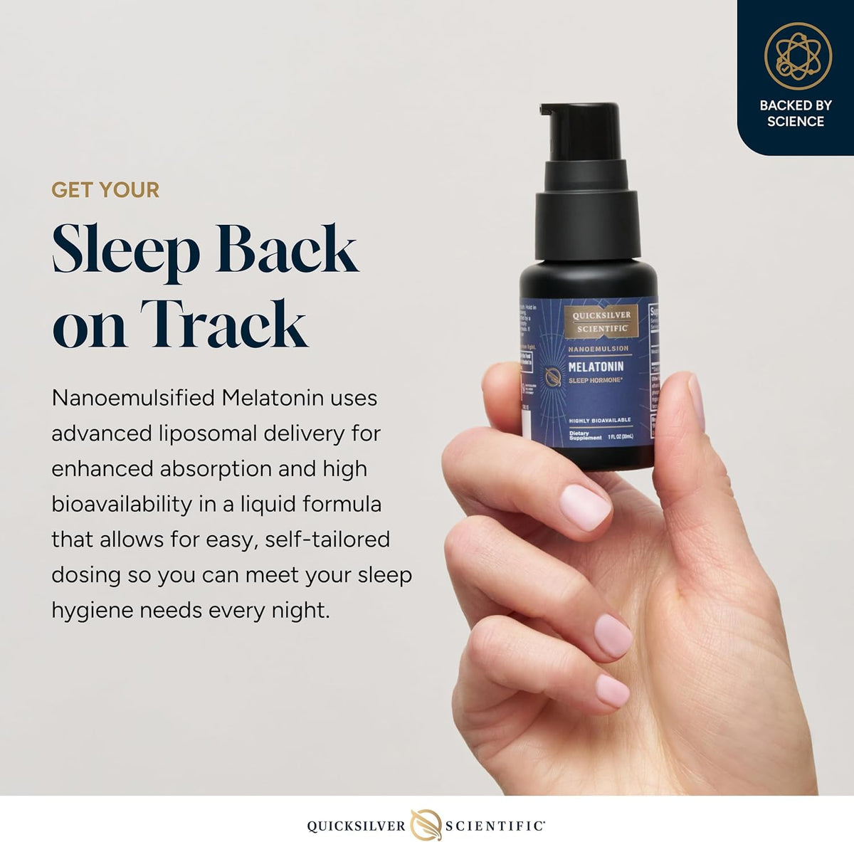 Quicksilver Scientific Melatonina liposomal – Líquido de apoyo inmunológico para adultos – Absorción eficiente y superior, 1 mg