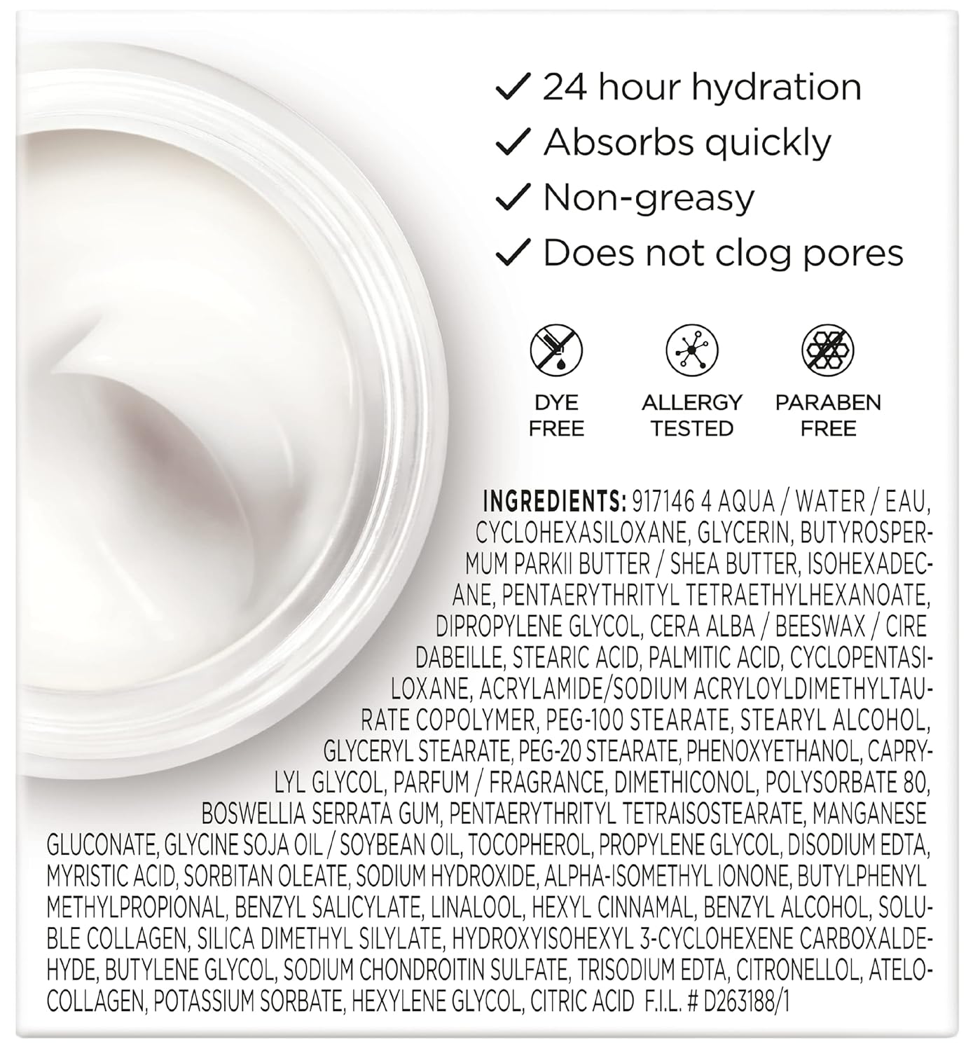 L'Oreal Paris Hidratante facial diario de colágeno, 48g