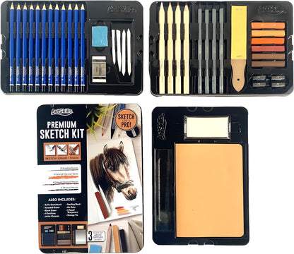 ArtSkills Surtido de alta calidad kit de boceto y dibujo, 39 piezas