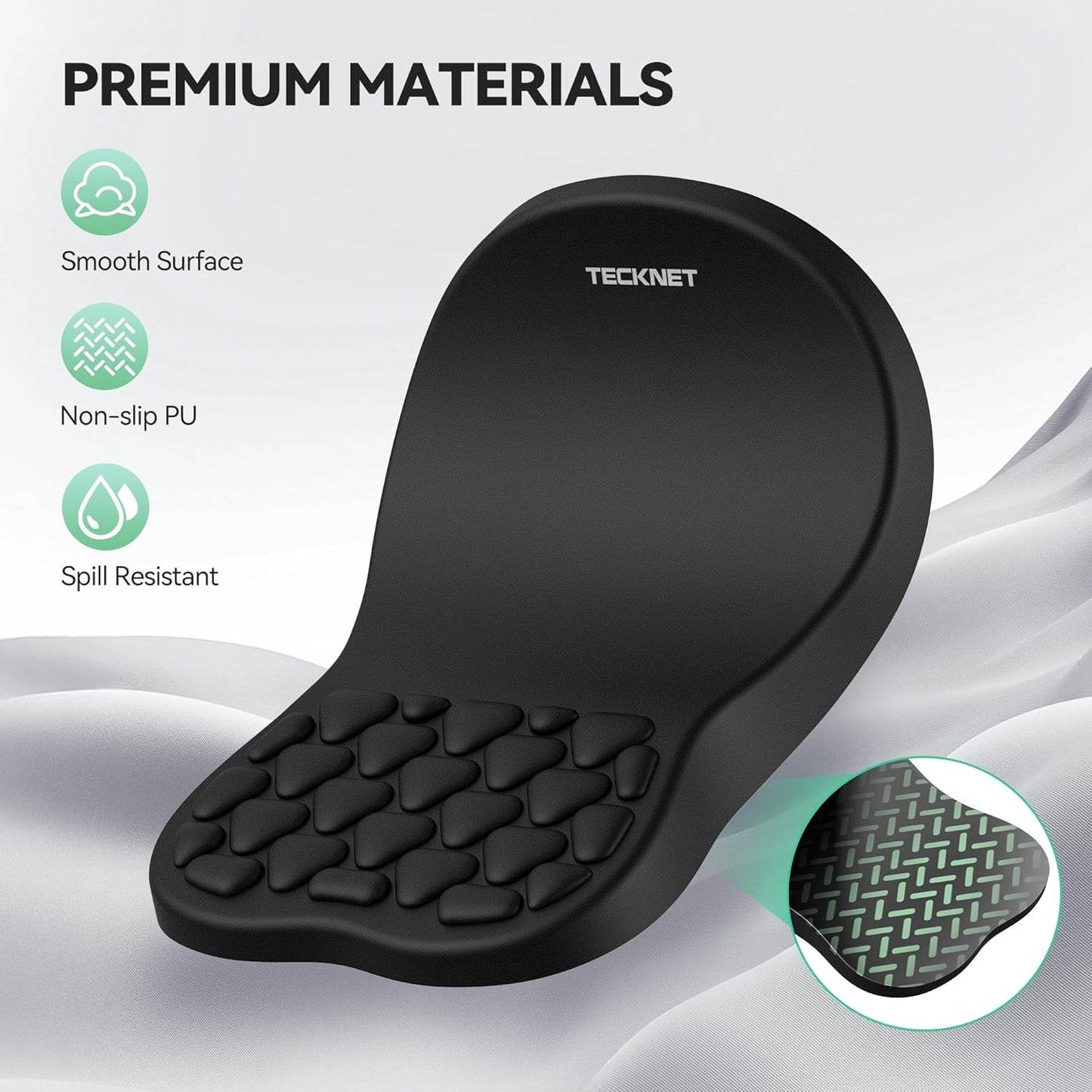 TECKNET Ergonomic Mouse Pad with Wrist Rest