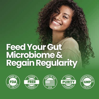 Layer Origin Fibra prebiótica constipiótica para facilitar el movimiento intestinal y apoyar la regularidad - 30 Serving