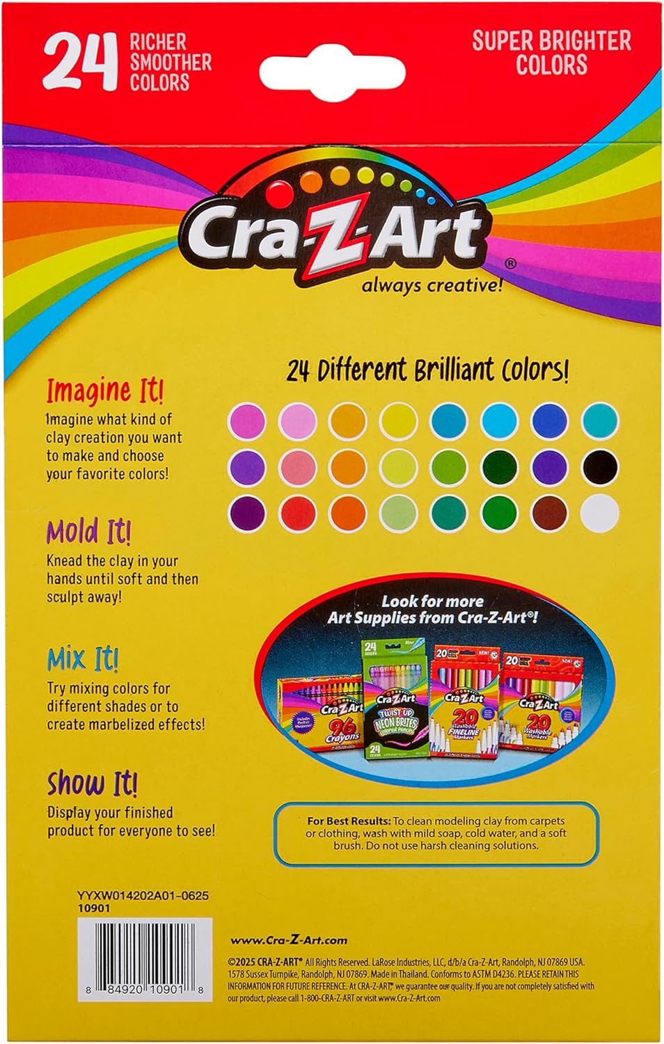CRA-Z-Art Arcilla para modelar, 24 unidades