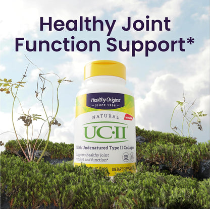 Healthy Origins UC-II 40 mg (colágeno tipo II no desnaturalizado, sin OMG, sin gluten, soporte para las articulaciones), 120 cápsulas vegetales