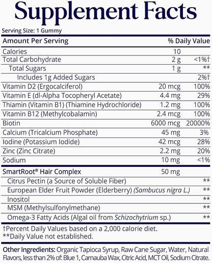 Hair vitamins  Sugar Bear - Vitaminas para el cabello 35 gomitas