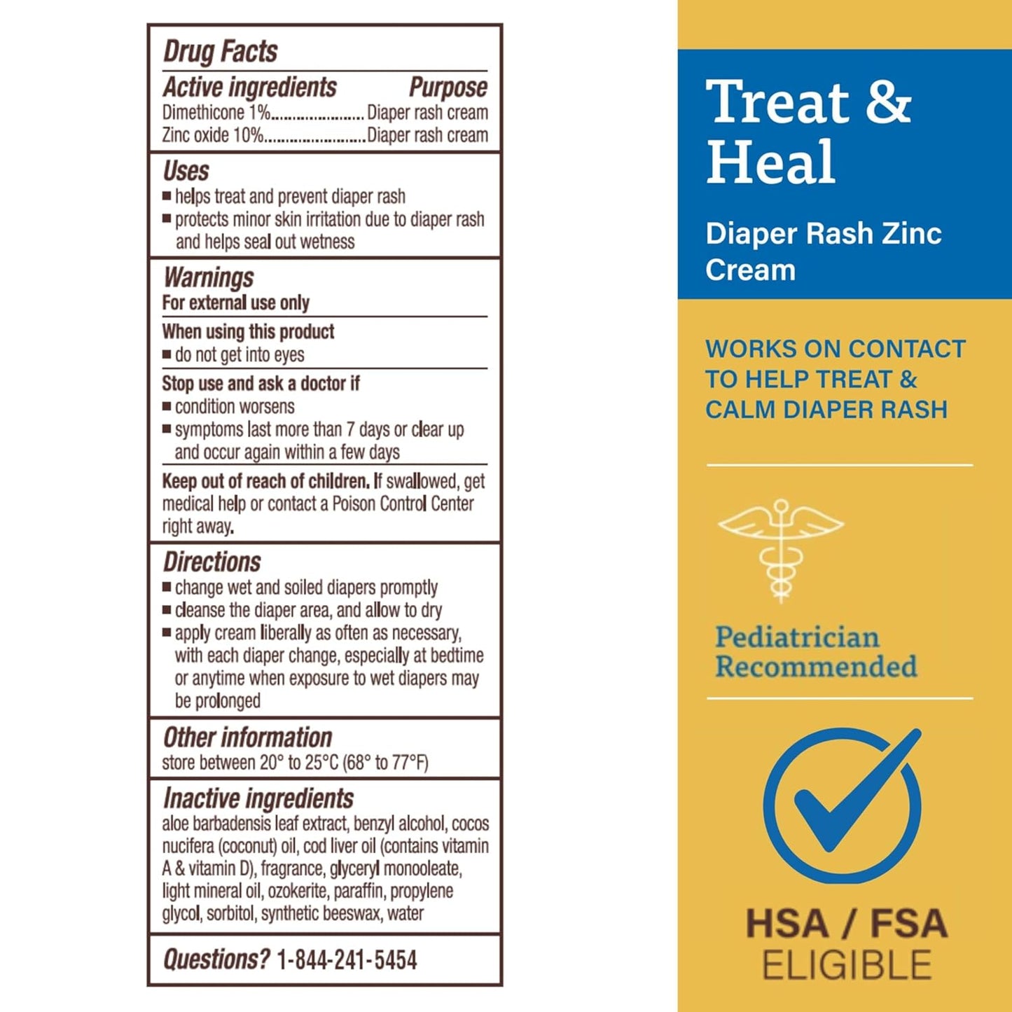 A+D Crema de tratamiento de sarpullido - Dimeticona + Óxido de Zinc 113gr