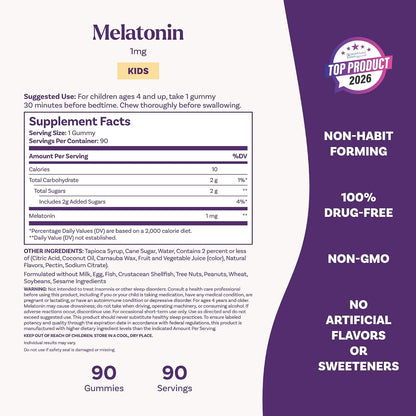 Kids Melatonin Gummies - Natrol - Gomitas