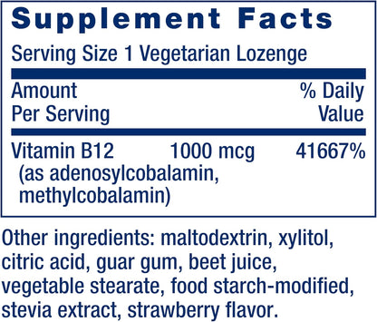Life Extension B12 Elite, 60 Pastillas
