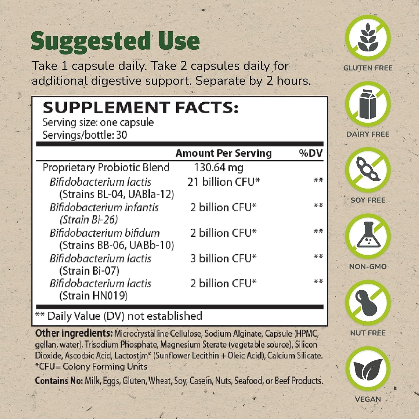 Master Supplements TruBifido - 30 cápsulas