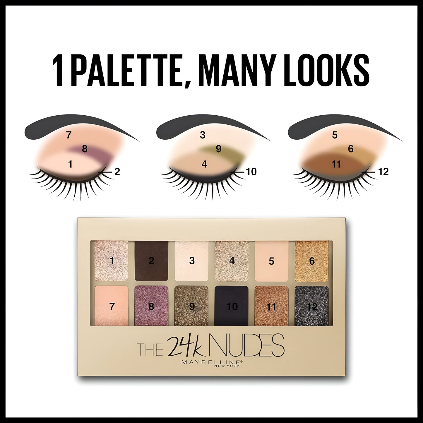 Set de sombras The 24K Nudes de MAYBELLINE