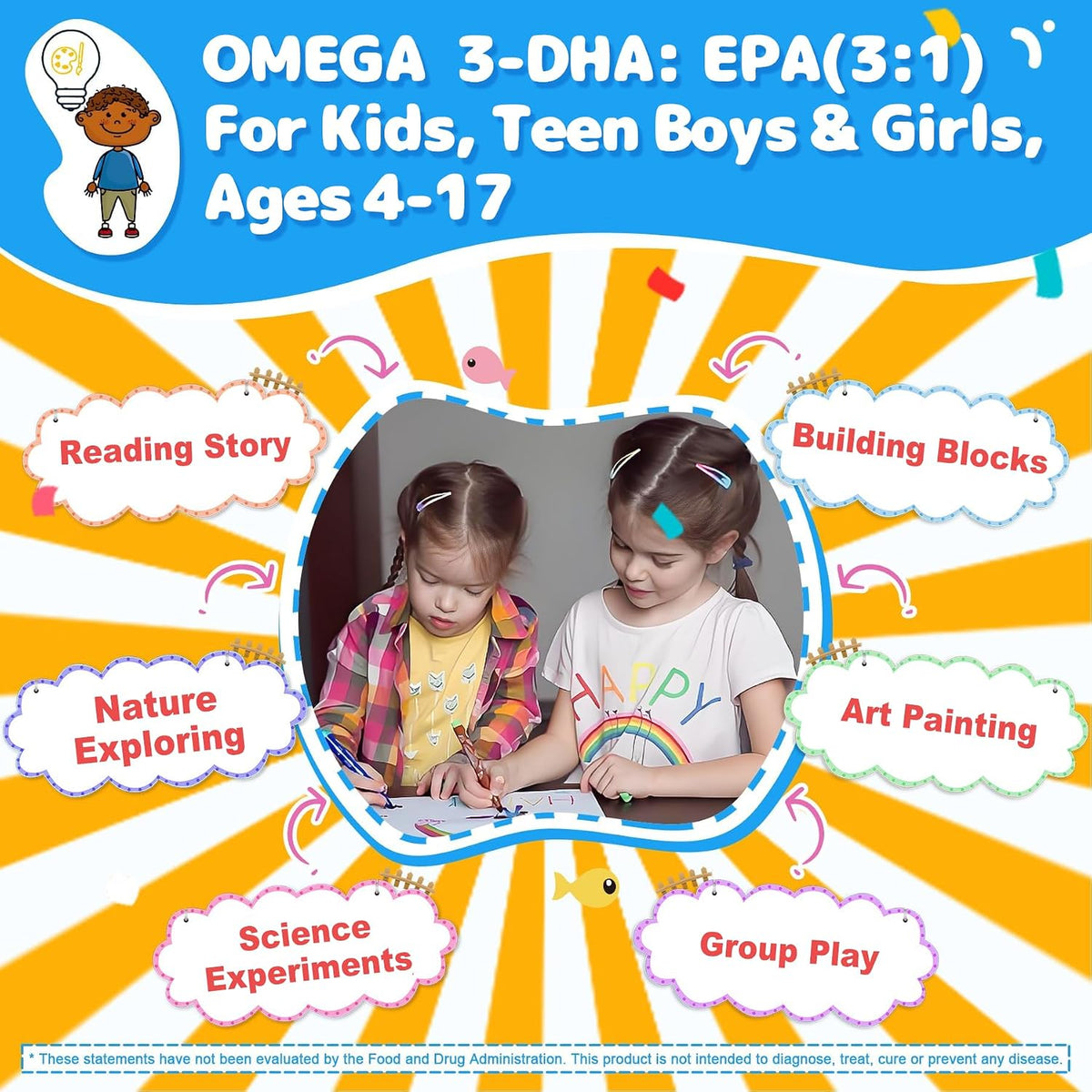 Nextdia Omega 3 (EPA/DHA) para niños y adolescentes, con multivitamínico y calcio - 60 gummies