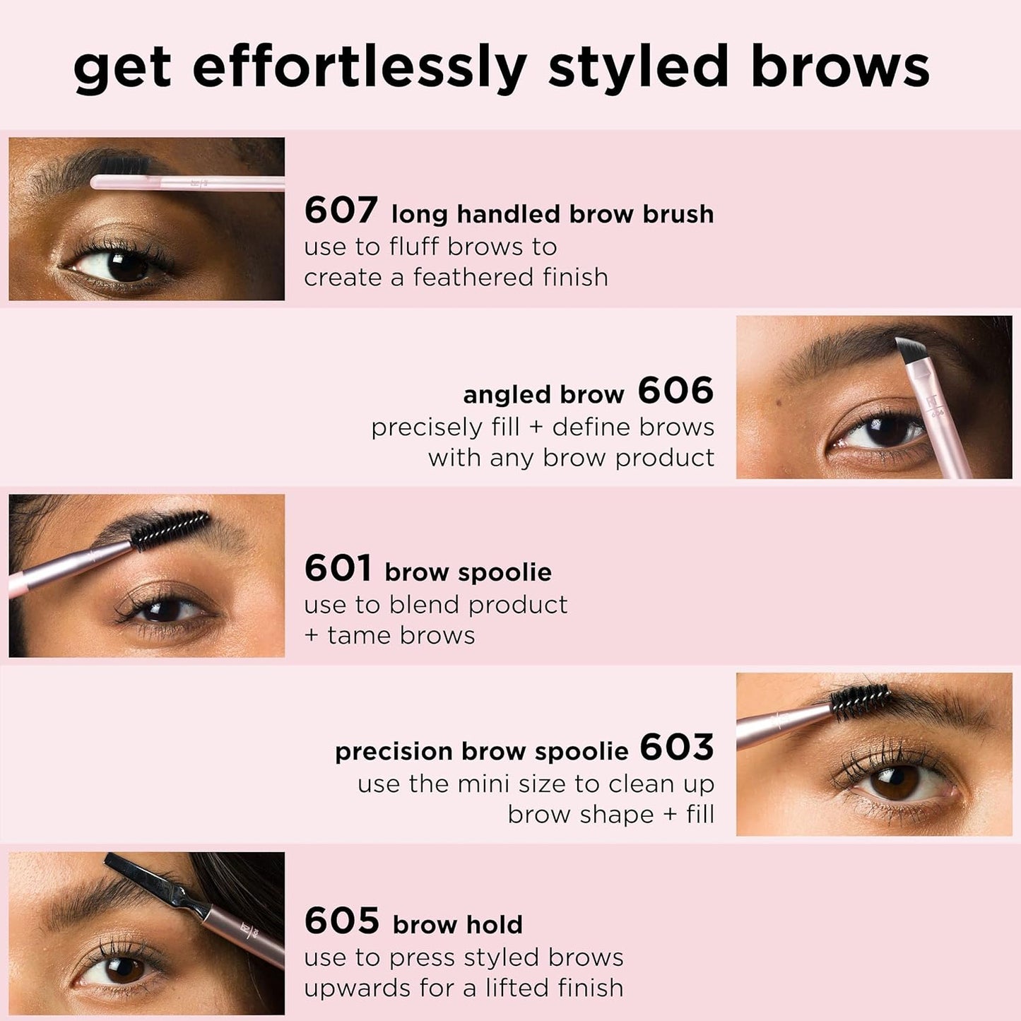 Real Techniques Brow Styling Set,juego de 3 piezas