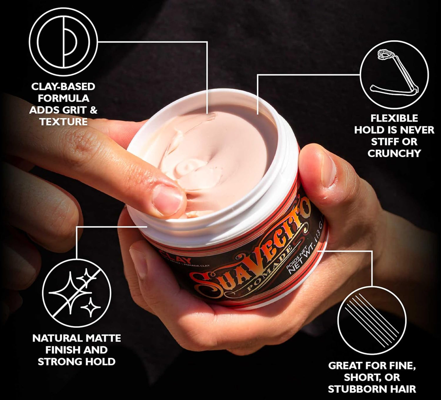 Suavecito Pomade Clay 113 gr.