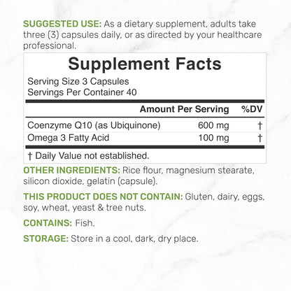 Deal Supplement CoQ10 600 mg, 120 cápsulas