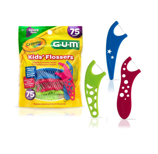 Crayola hilo dental para niños y niñas, 75 unidades