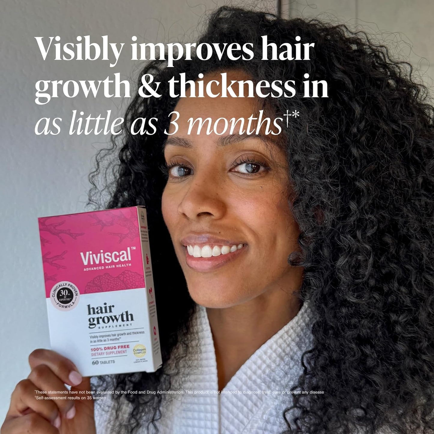 Viviscal Suplementos para el crecimiento del cabello para mujeres, 180 Tabletas