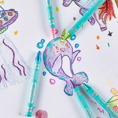 Crayola Crayones de perlas, colores nacarados, 24 unidades, suministros para colorear, regalo para niños de 3, 4, 5, 6 años