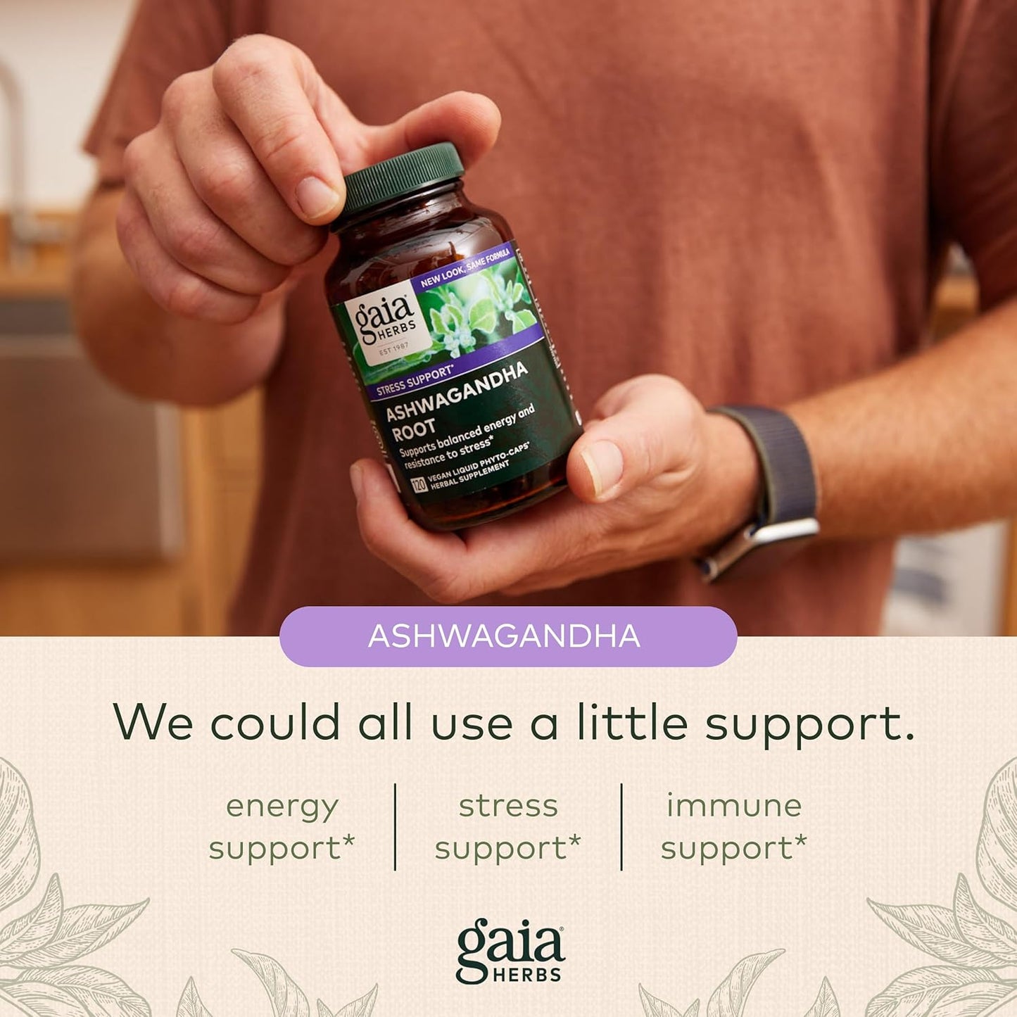Gaia herbs- Ashwagandha Root , 120 capsulas