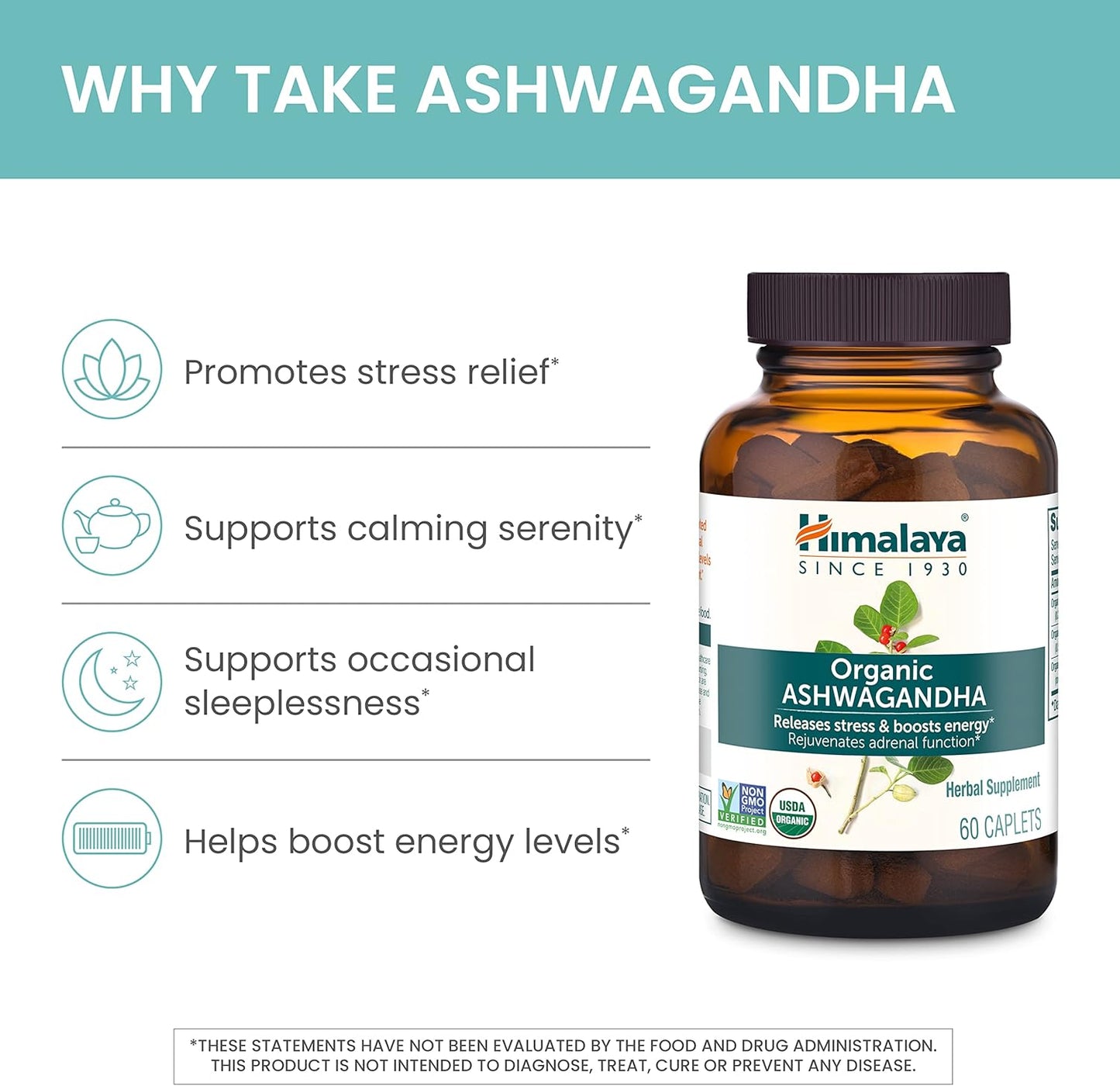 Himalaya - Organic Ashwagandha 90 capsulas