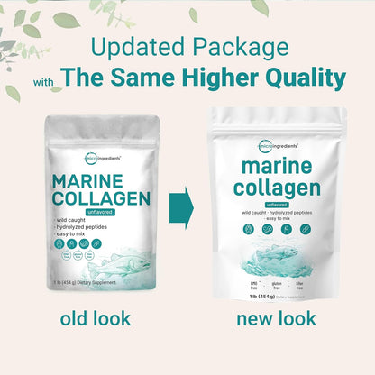 MicroIngredients - Marine Collagen unflavored, 454g