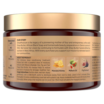 SheaMoisture -  Mascarilla capilar hidratante intensiva para cabello seco y dañado, 326g