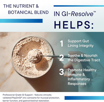 BIOTICS RESEARCH GI Resolve Fórmula avanzada de L-glutamina en polvo, 189gr