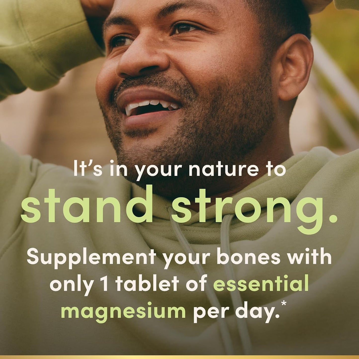 Nature's Bounty Tabletas de magnesio de 500 mg, 200 unidades