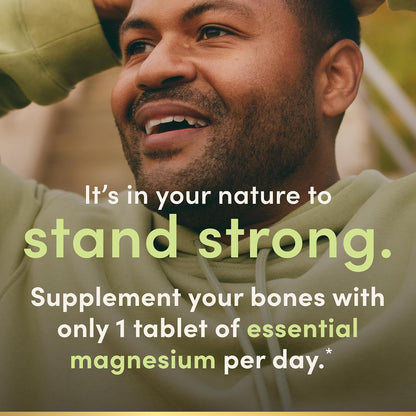 Nature's Bounty Tabletas de magnesio de 500 mg, 200 unidades