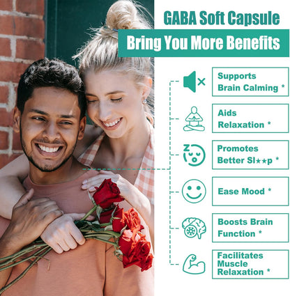 LiliCare Suplemento GABA - 1000 mg 120 softgels