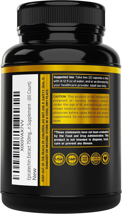 Extracto de epicatequina de 750 mg por porción, 60 Capsulas