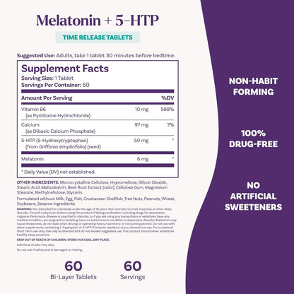 MELATONINA NATROL 10MG. ADVANCED SLEEP- TIME RELEASE en TABLETAS
