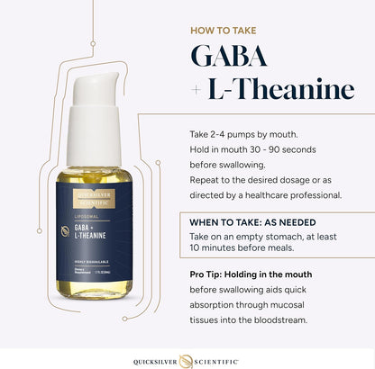 Quicksilver Scientific GABA liposomal con L-theanina 100 mg