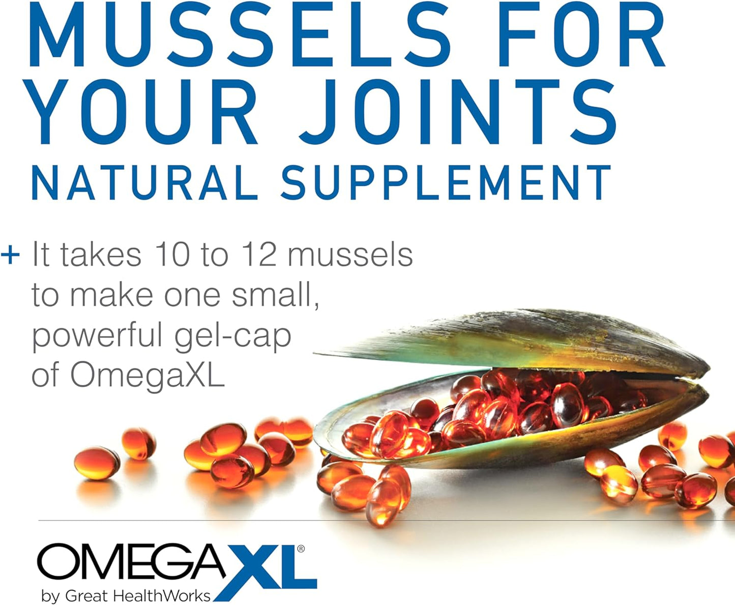 Suplemento Omega-3 Natural OmegaXL, 60 unidades, alivio natural del dolor de las articulaciones