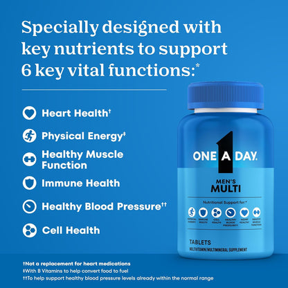 One A Day Suplemento multivitamínico para hombre, 200 Tabletas