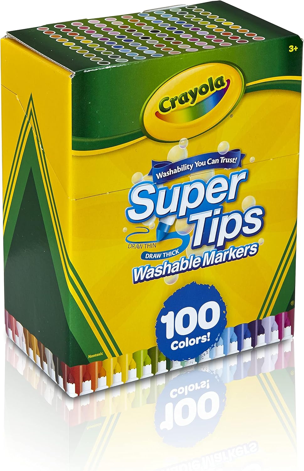 Crayola Supertips , juego de 100 plumones lavables Deluxe Limited Edition