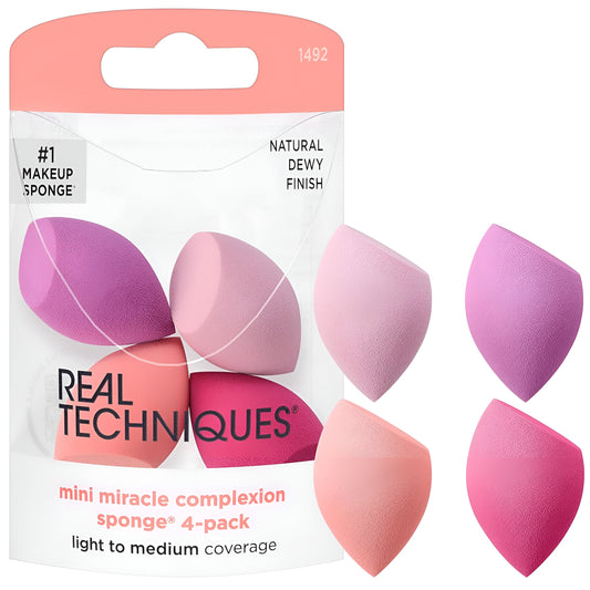 Real Techniques esponja de belleza para retoques ,  4 unidades