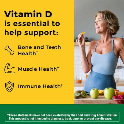 Nature Made - Vitamina D3 extra strength 5000 IU (125 mcg), 180 capsulas