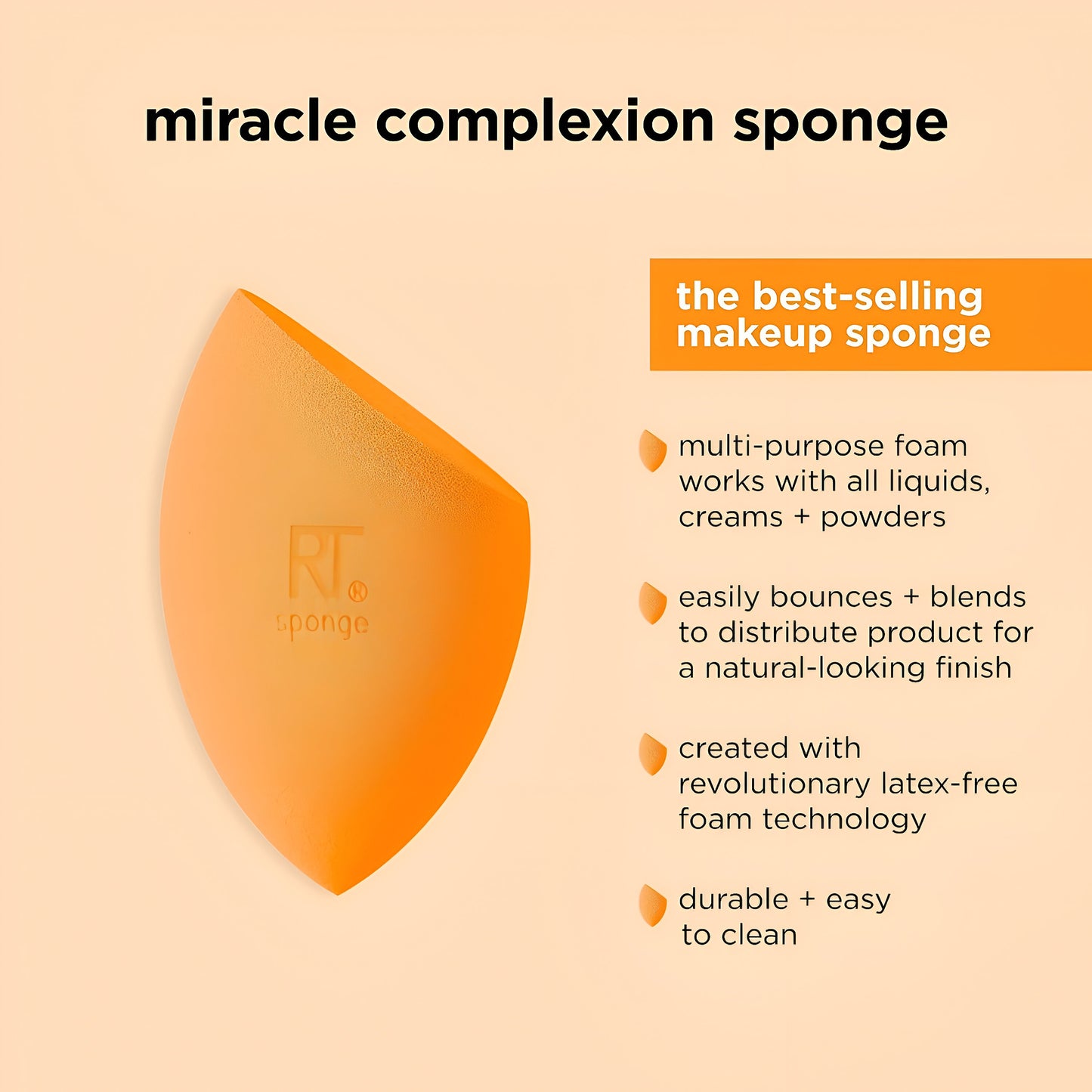 Esponja Miracle Complexion , Real Tecniques