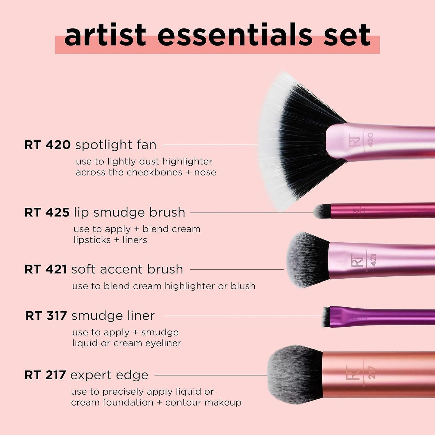 Real Techniques Artist essentials - set de brochas