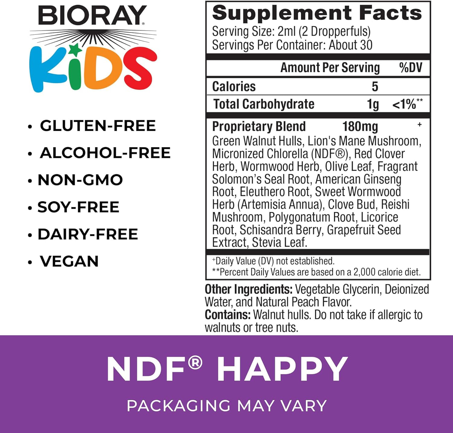BIORAY Kids NDF Happy, Peach 60ml
