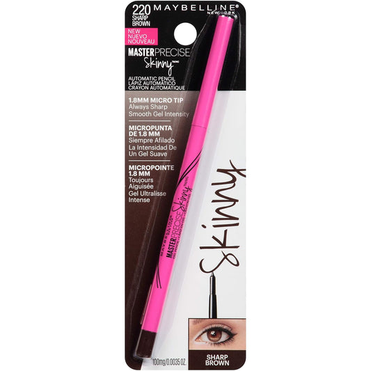 Delineador de ojos Eyestudio Master Precise Skinny de Maybelline New York #220