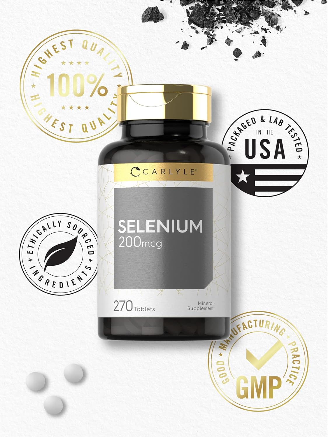 CARLYLE Selenium 200mcg 270 Tabletas