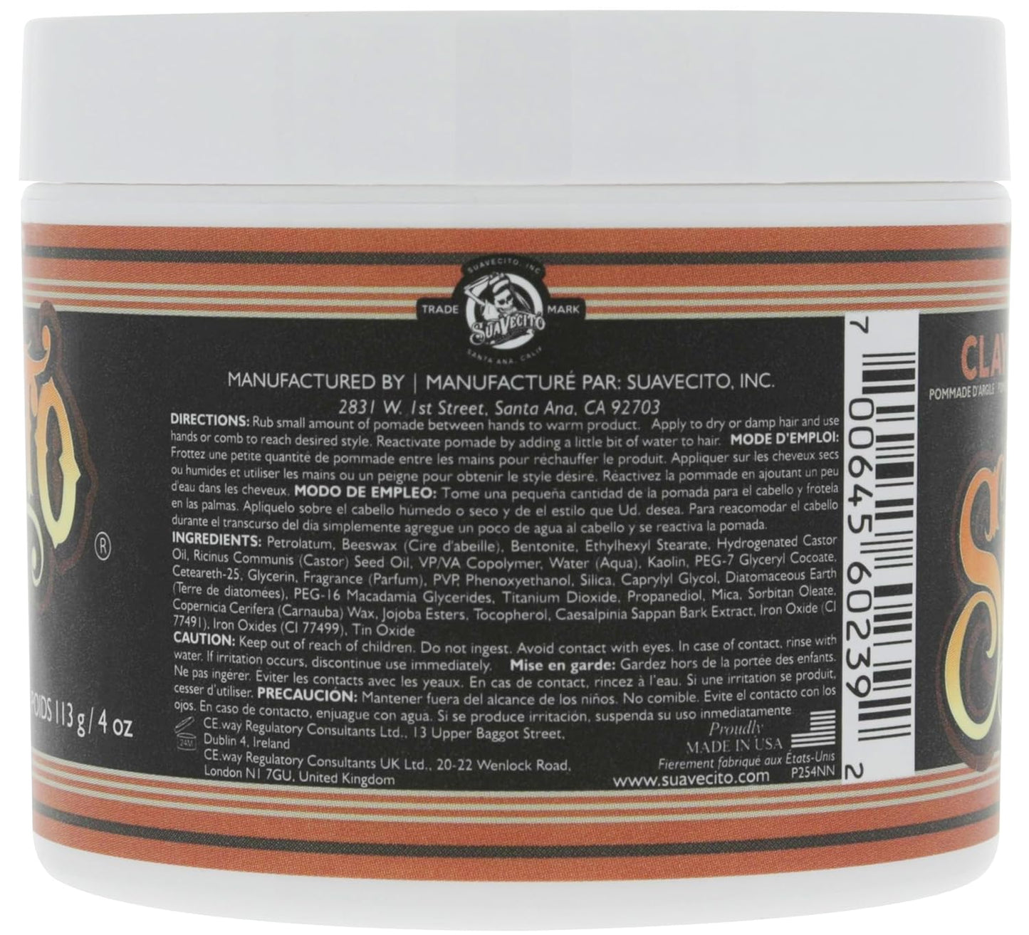 Suavecito Pomade Clay 113 gr.