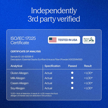 Essential Stacks - Sunfiber (PHGG) + Acacia Fiber, 210g