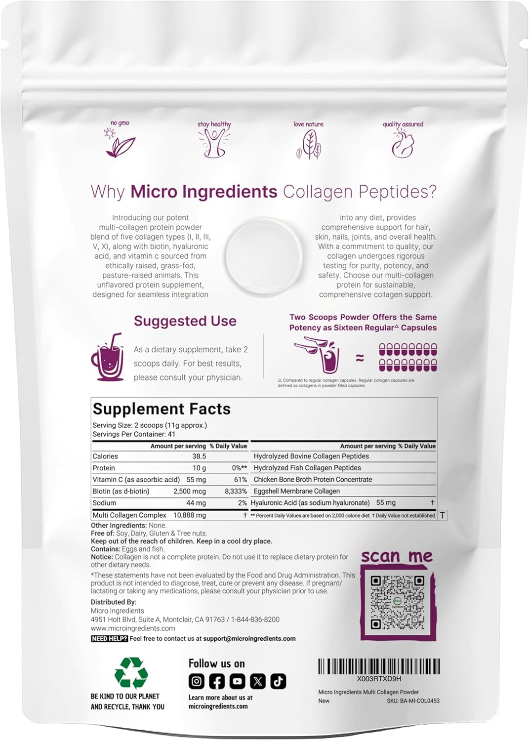 Multi Colageno peptides   - MicroIngredients