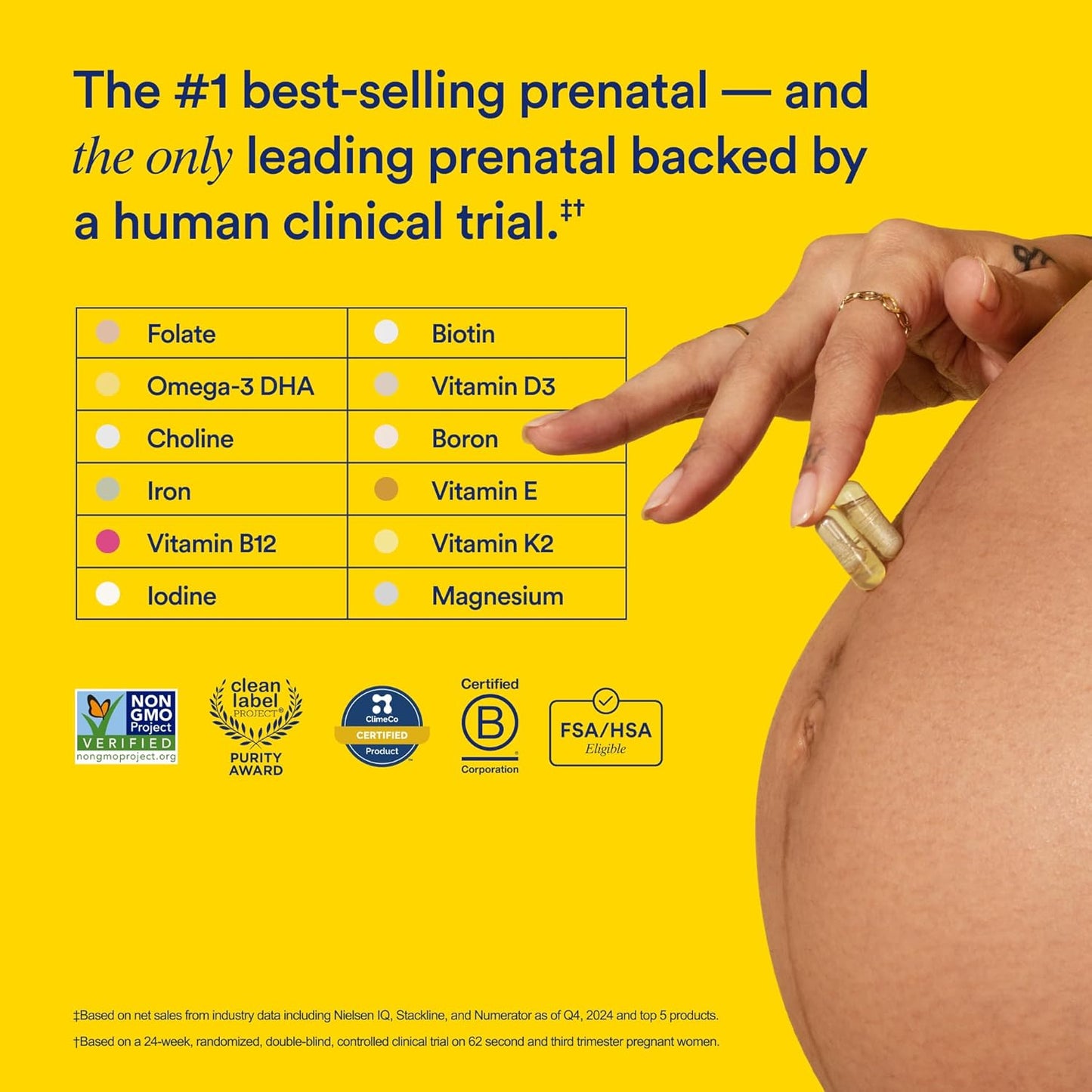 Ritual - Essential para mujer Multivitaminico Prenatal, 60 capsulas vegan