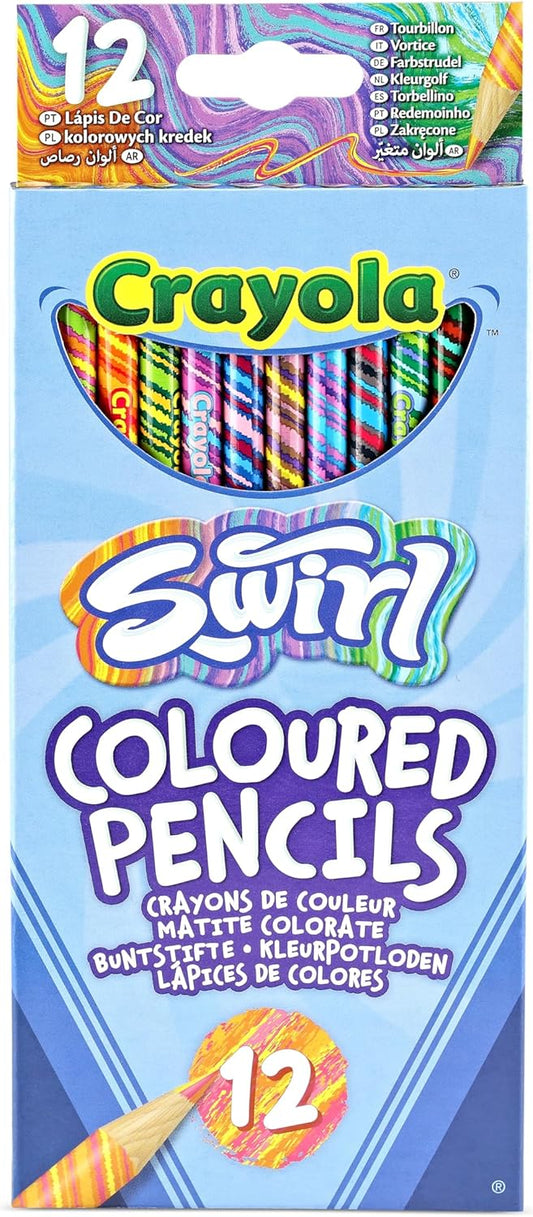 CRAYOLA Lápices de colores en espiral – Colores surtidos (paquete de 12)