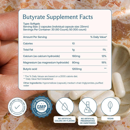 BodyBio Calcio/ Magnesio butyrate 250 capsulas