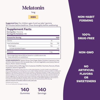 Kids Melatonin Gummies - Natrol - Gomitas