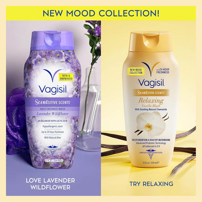 Vagisil Scentsitive Scentsitive Scents Relaxing Mood Vanilla Blush, 354ml